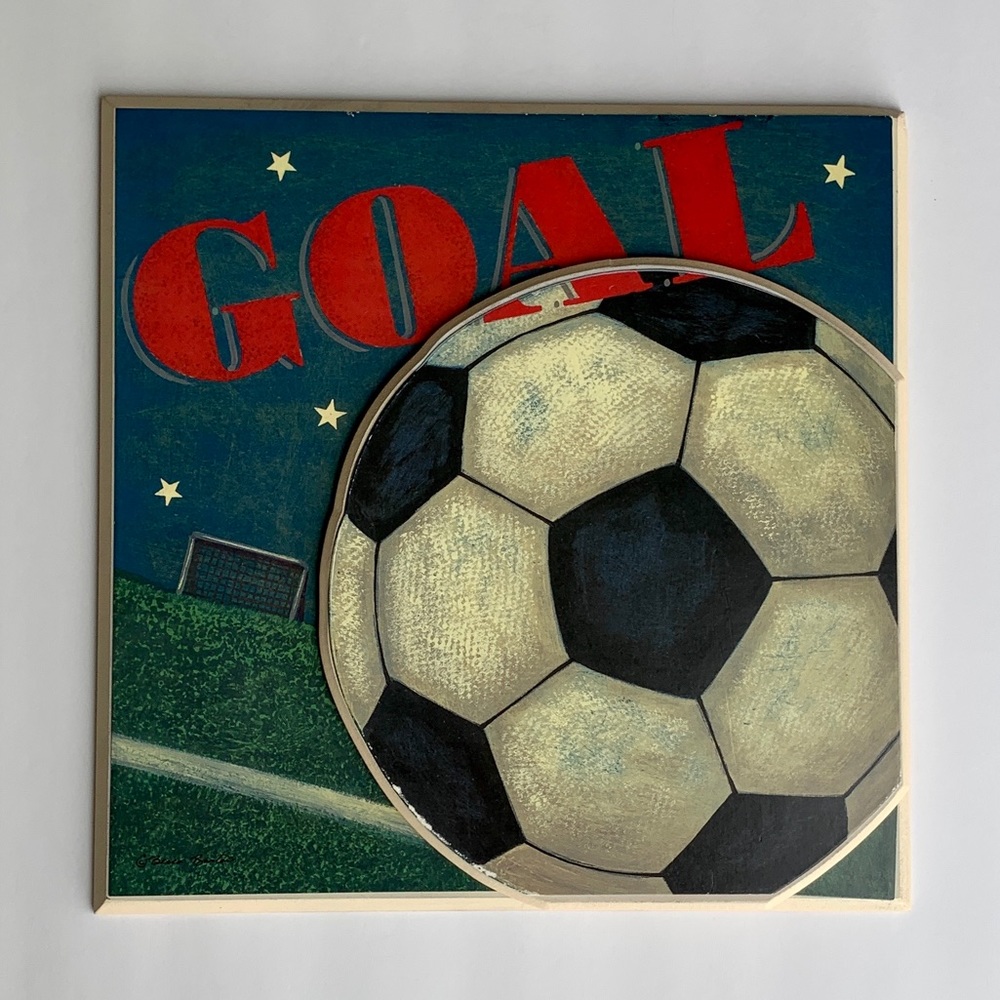 Two Dimensional Soccer Ball Wall Art